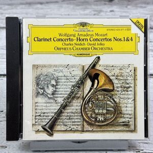 Mozart -‎ Clarinet Concerto - Horn Concertos Nos. 1 & 4 (CD,  1988)